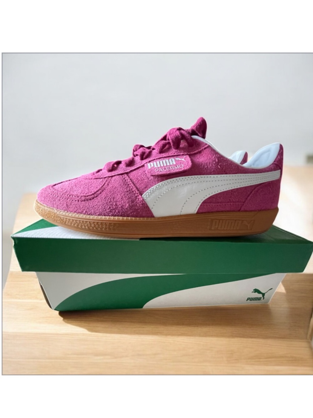🔥🔥NIB Puma Women’s Palermo Sneaker Berry Pink Size 10 - Picture 8 of 13